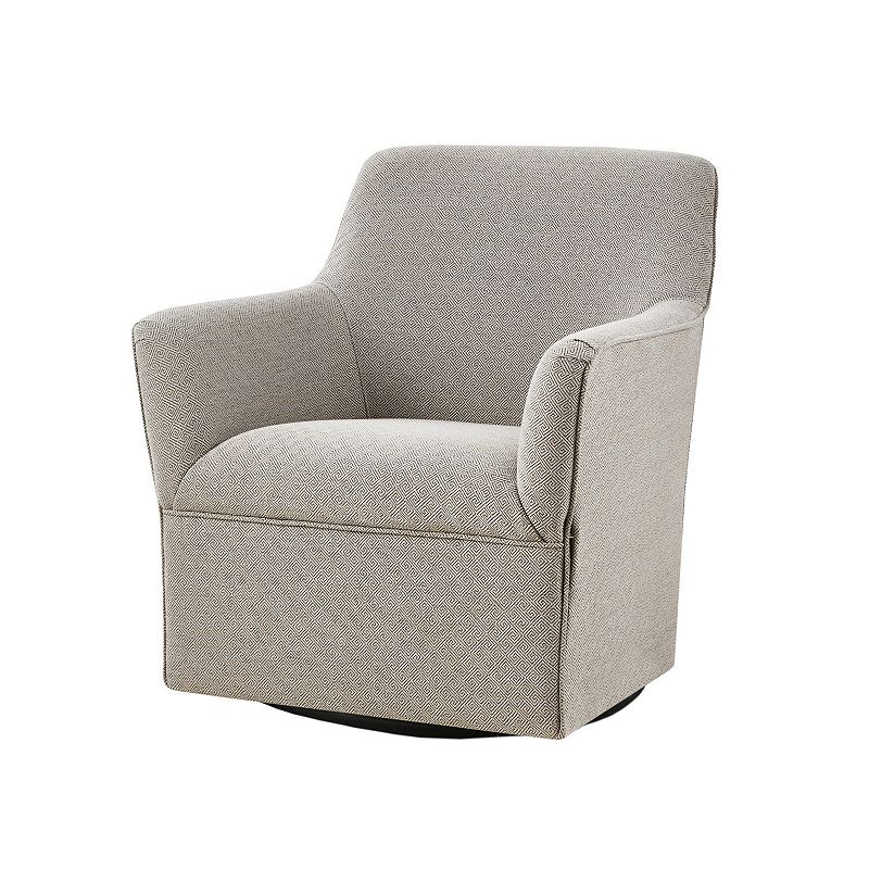 Madison Park Caddy Swivel Glider Accent Chair, Grey