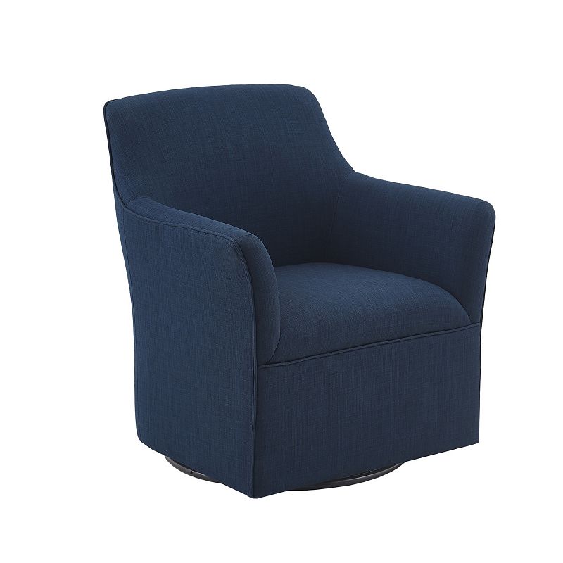 Madison Park Caddy Swivel Glider Accent Chair, Blue