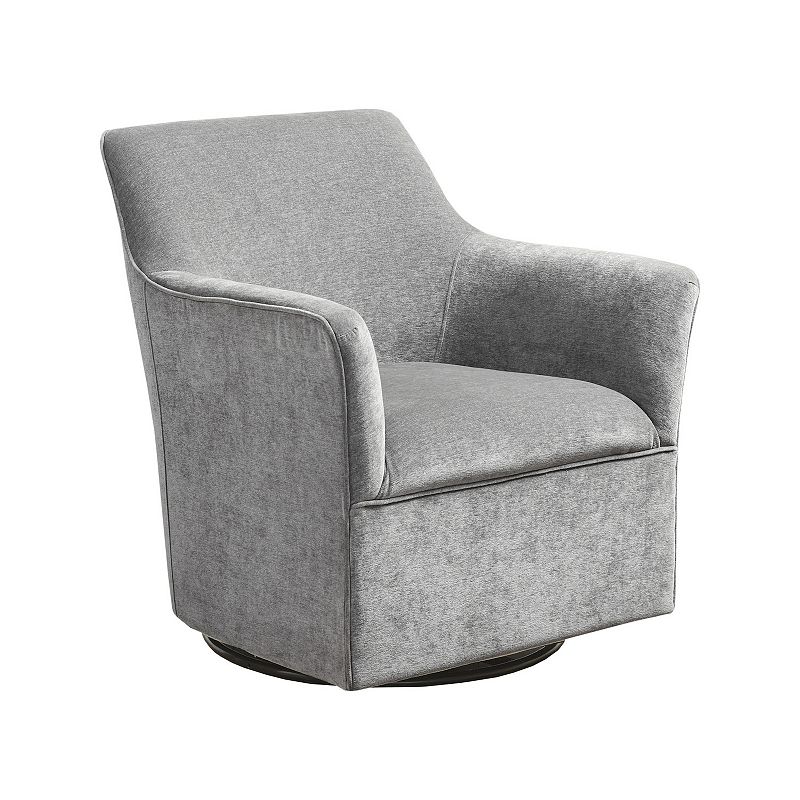 Madison Park Caddy Swivel Glider Accent Chair, Grey