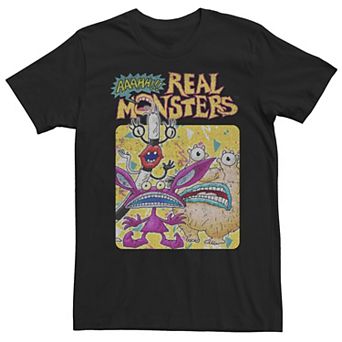 Men's Aaahh!!! Real Monsters Retro Trio Logo Tee