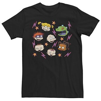 Men's Rugrats Retro Group Faces Tee