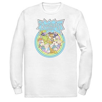 Men's Rugrats Rainbow Group Logo Long Sleeve Tee