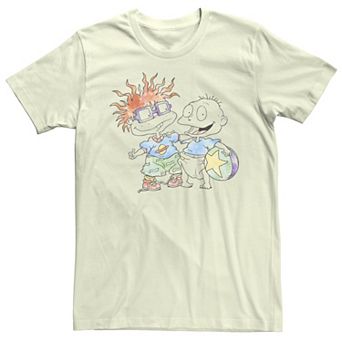 Men's Rugrats Tommy Chuckie Watercolor Tee