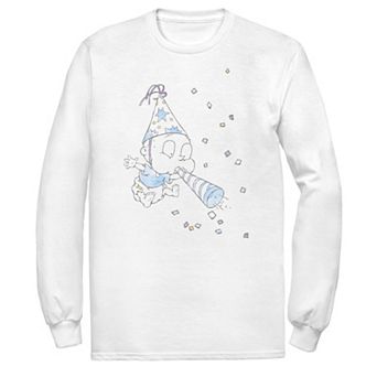 Men's Rugrats Tommy Birthday Watercolor Long Sleeve Tee