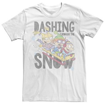 Men's Rugrats Dashing Through The Snow Tee