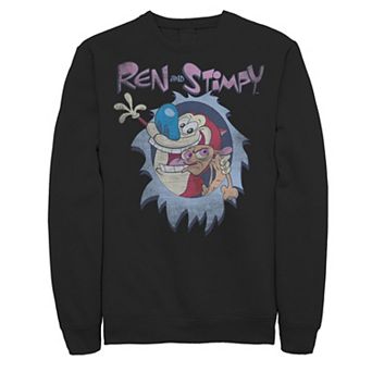 Men's Ren & Stimpy Burst Logo Fleece