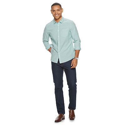 marc anthony slim fit dress shirt Men's Marc Anthony Slim Fit Dress Shirt Blue & White Stripe XL 100% Cotton