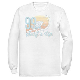Men's Spongebob '99 Surfs Up Faded Retro Portrait Long Sleeve Tee