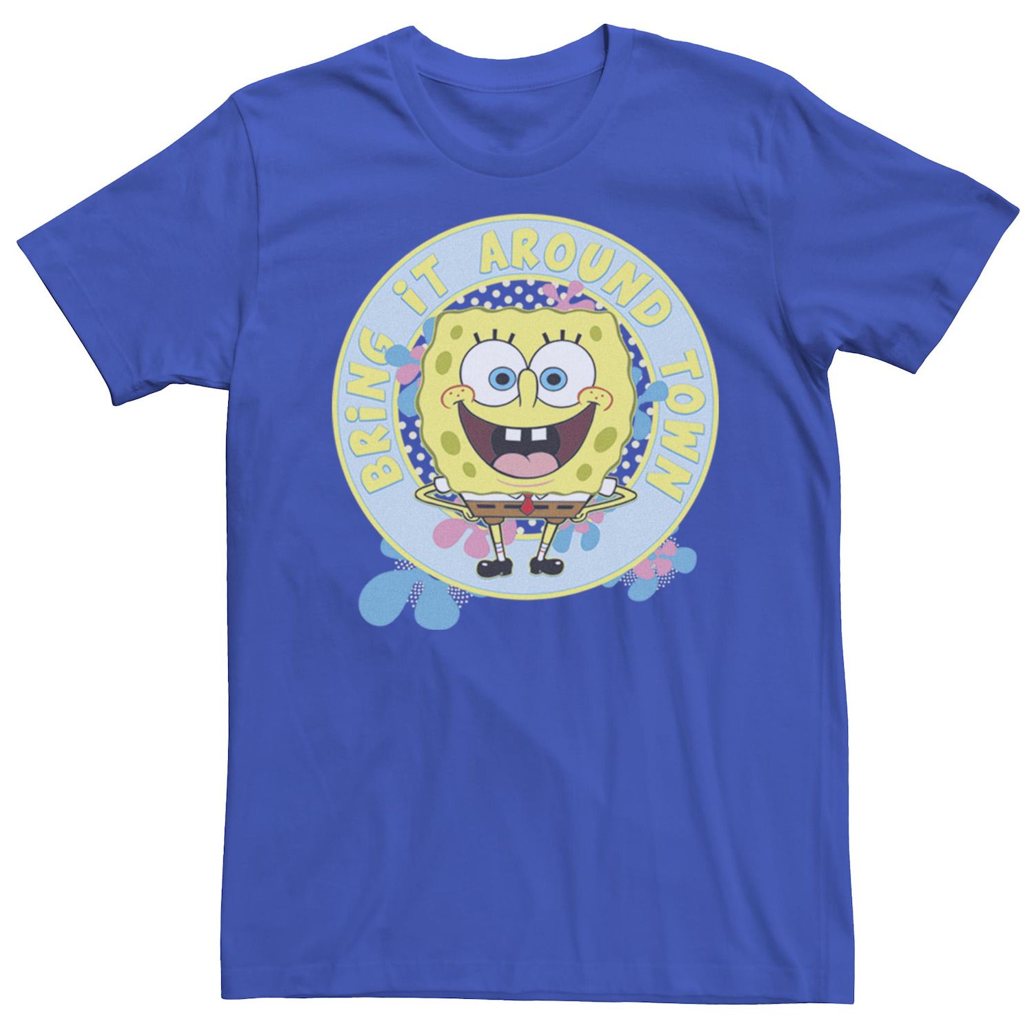 Image for Licensed Character Men's Spongebob Bring It Around Town Circle Portrait Tee at Kohl's.