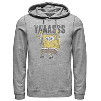 Men's Spongebob Squarepants Yaaasss Action Pose Portrait Hoodie