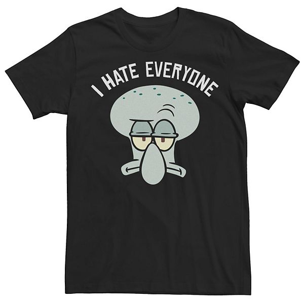 Men S Spongebob Squidward I Hate Everyone Tee