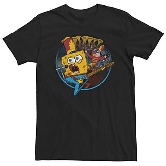 Men's Spongebob I Wanna Rock Circle Portrait Tee