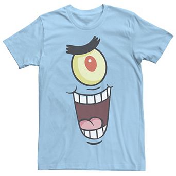 Men's Spongebob Plankton Face Costume Tee