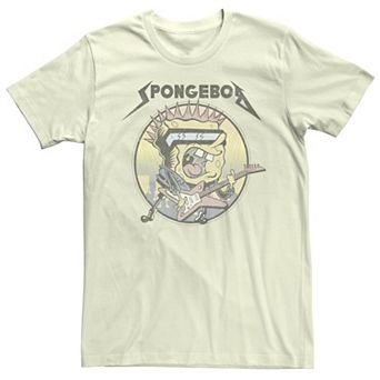 Men's Spongebob Goofy Goober Rock n Roll Circle Portrait Tee