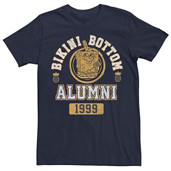 Men's Spongebob Squarepants 1999 Bikini Bottim Alumni Crest Tee