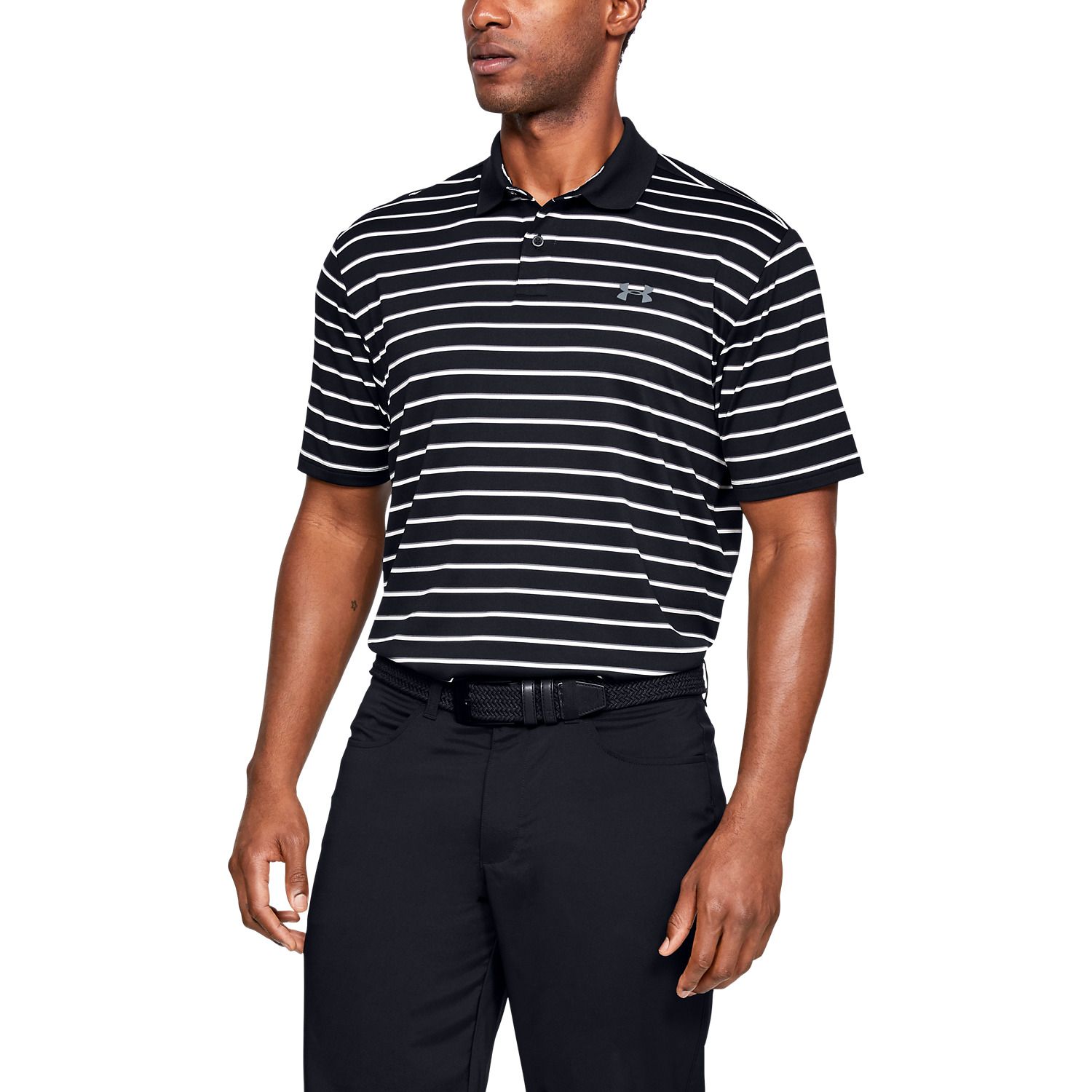 under armour striped golf shirts