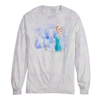Juniors' Frozen Elsa Tie Dye Graphic Tee