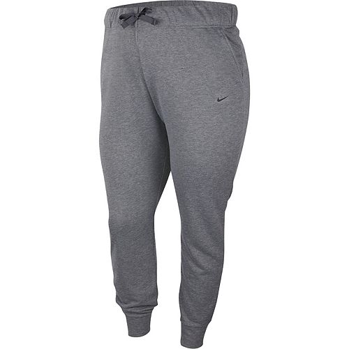 nike training dri fit fleece pant grey