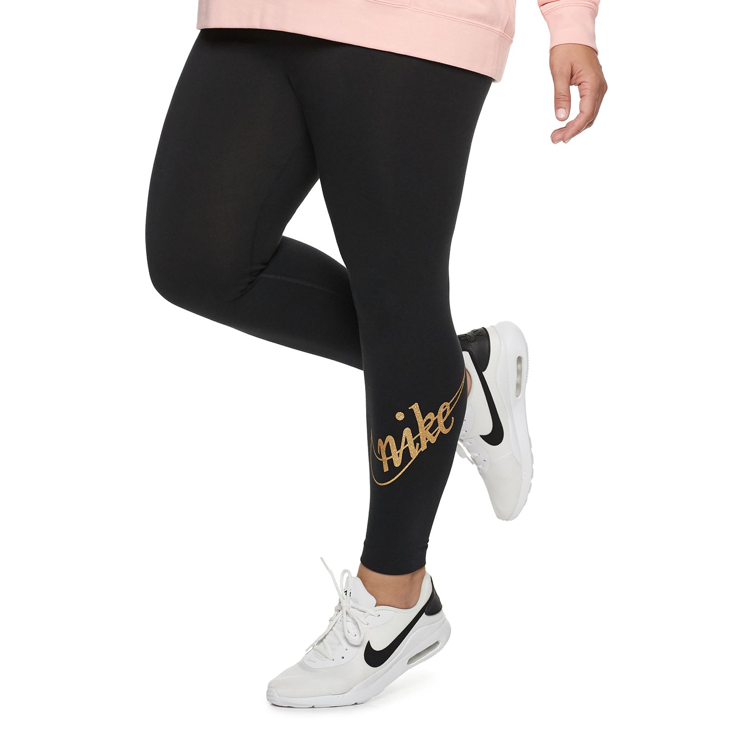 plus size nike logo leggings