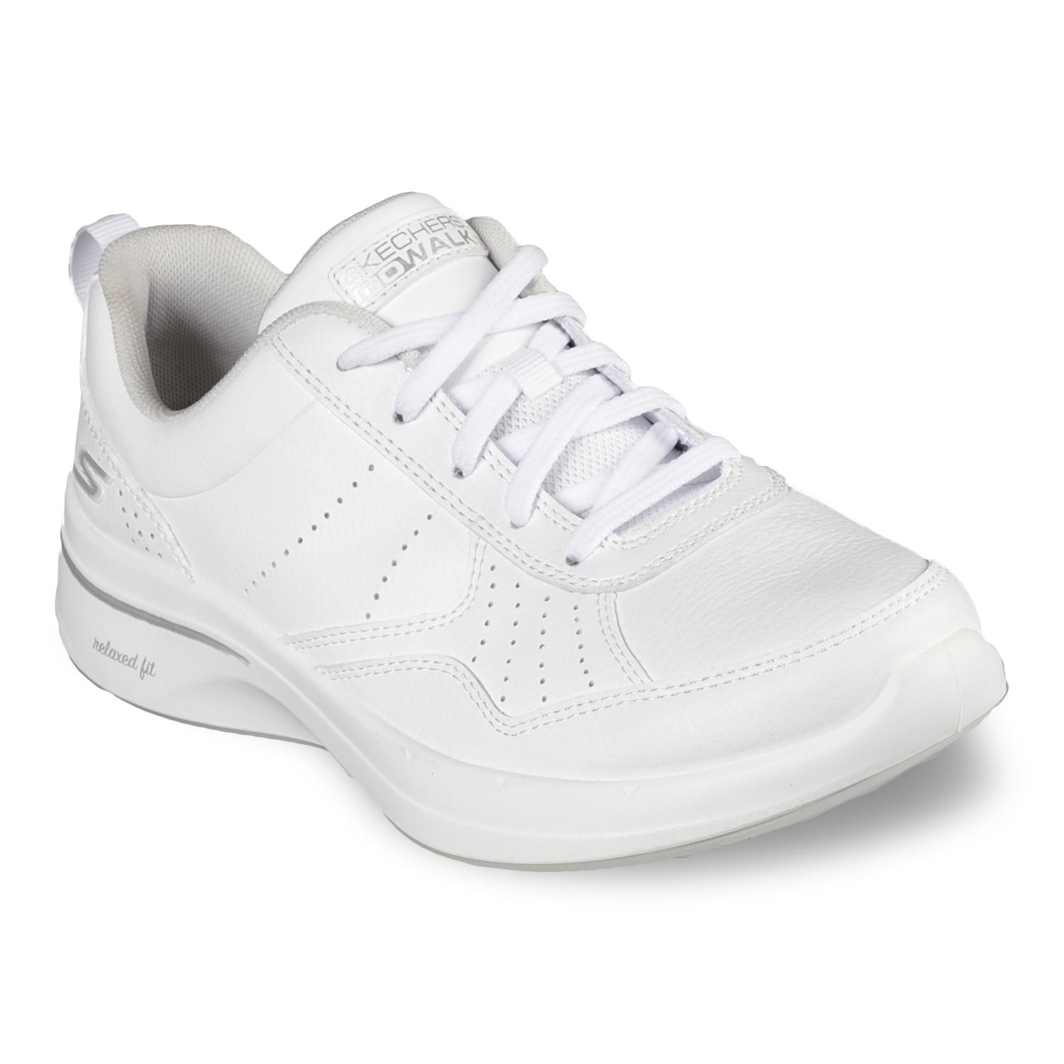 white walking tennis shoes