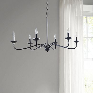 Hampton Hill Brighton 6-Light Farmhouse Metal Chandelier