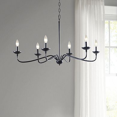 Hampton Hill Brighton 6-Light Farmhouse Metal Chandelier