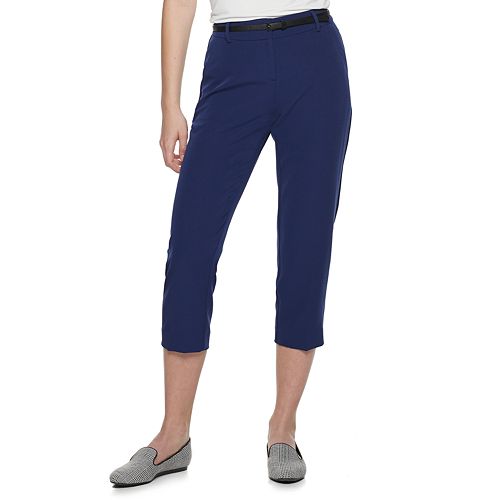 Women's Apt. 9® Torie Belted Capri Pants