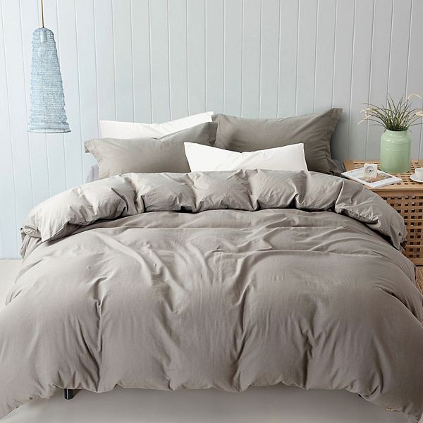 Linen-Cotton Blend Duvet Cover Set