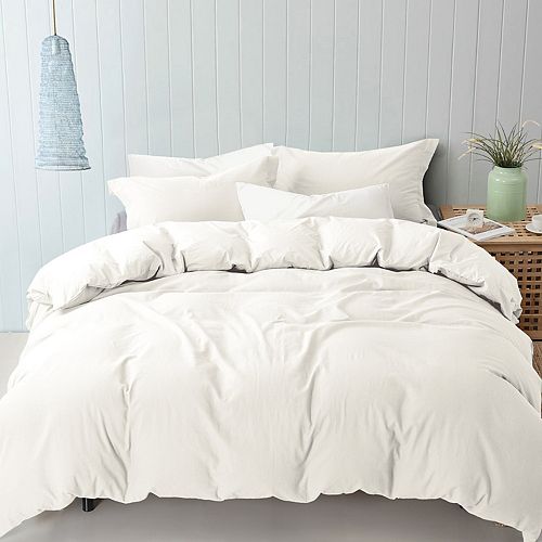 Linen-Cotton Blend Duvet Cover Set