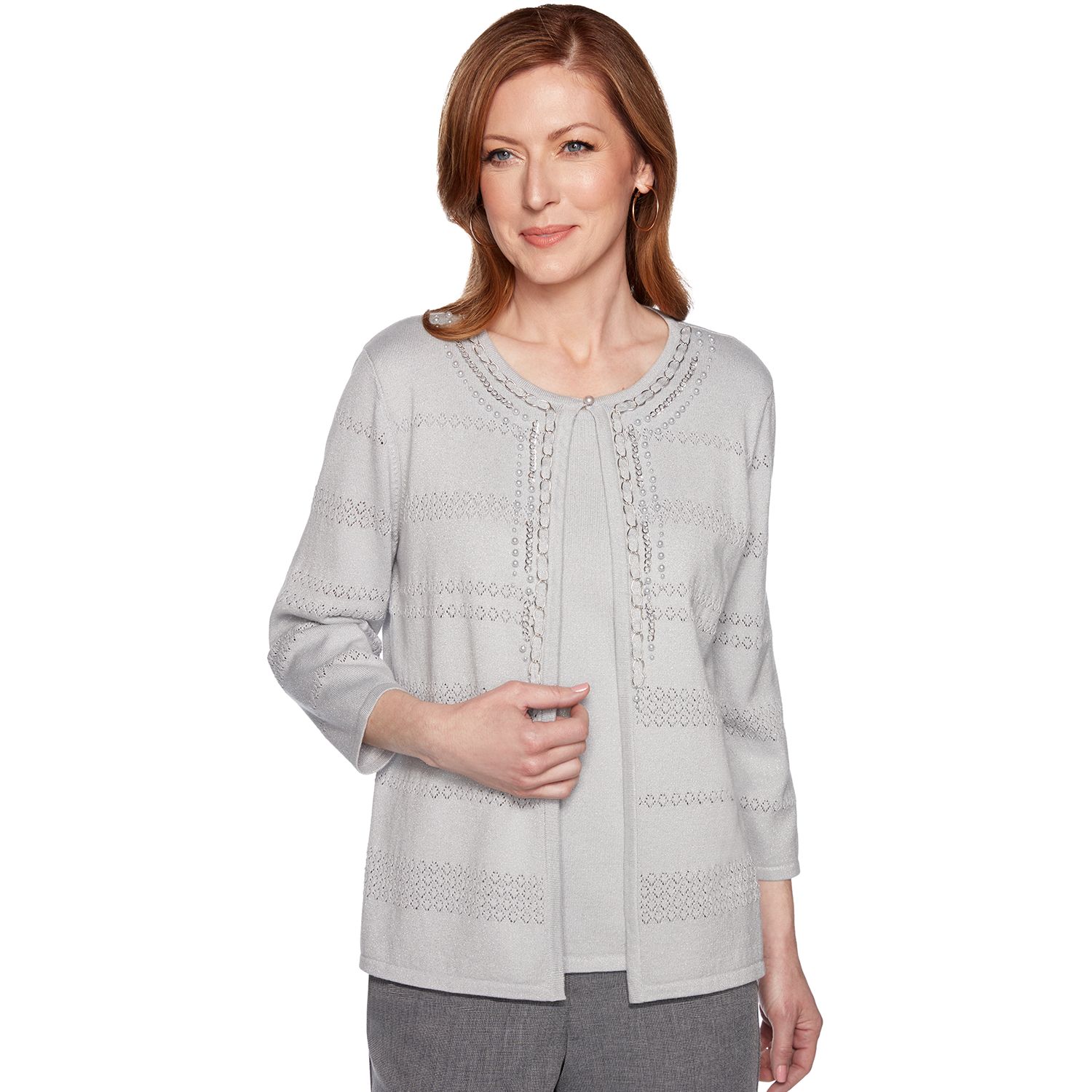 alfred dunner womens cardigans