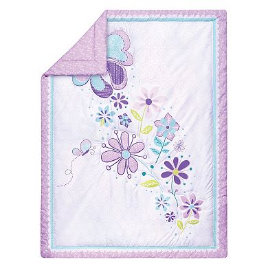 Sammy & Lou Butterfly Meadow 4 Piece Crib Bedding Set