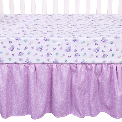 Sammy & Lou Butterfly Meadow 4 Piece Crib Bedding Set