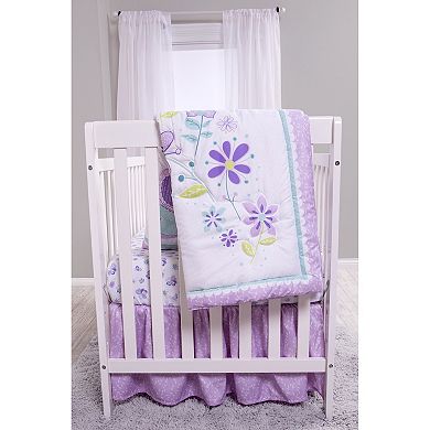 Sammy & Lou Butterfly Meadow 4 Piece Crib Bedding Set