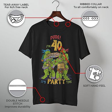 Men's Teenage Mutant Ninja Turtles Dude I'm 40 Tee