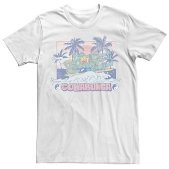 Men's Ninja Turtles Cowabunga Faded Surf Short Sleeve Tee