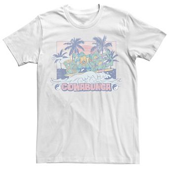 Men's Ninja Turtles Cowabunga Faded Surf Short Sleeve Tee
