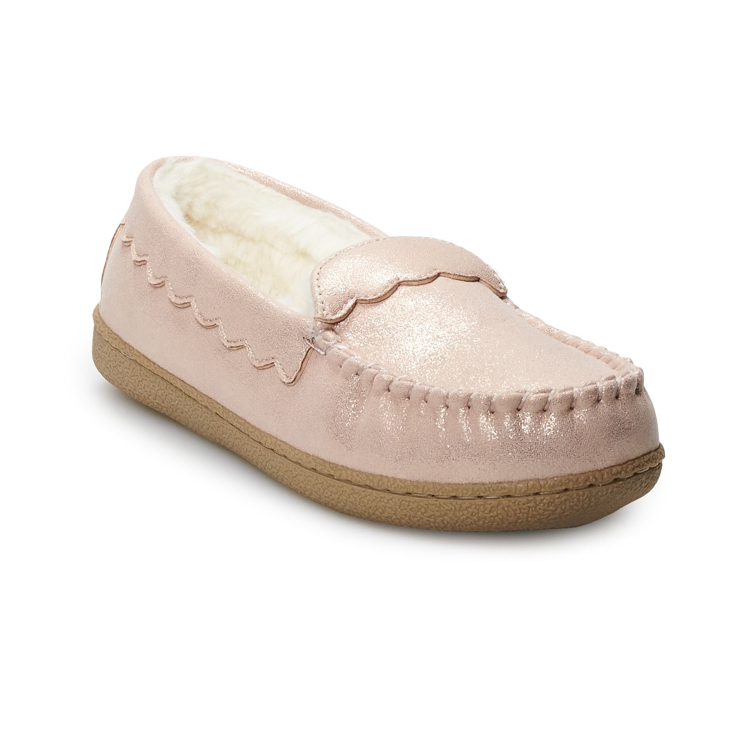glitter moccasin slippers womens