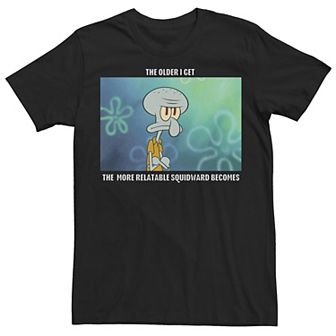 Men's SpongeBob SquarePants Relable Squidward Meme Short Sleeve Tee
