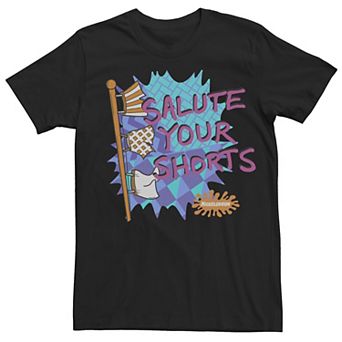 Men's Nickelodeon Salute Your Shorts Paint Splatter Short Sleeve Tee