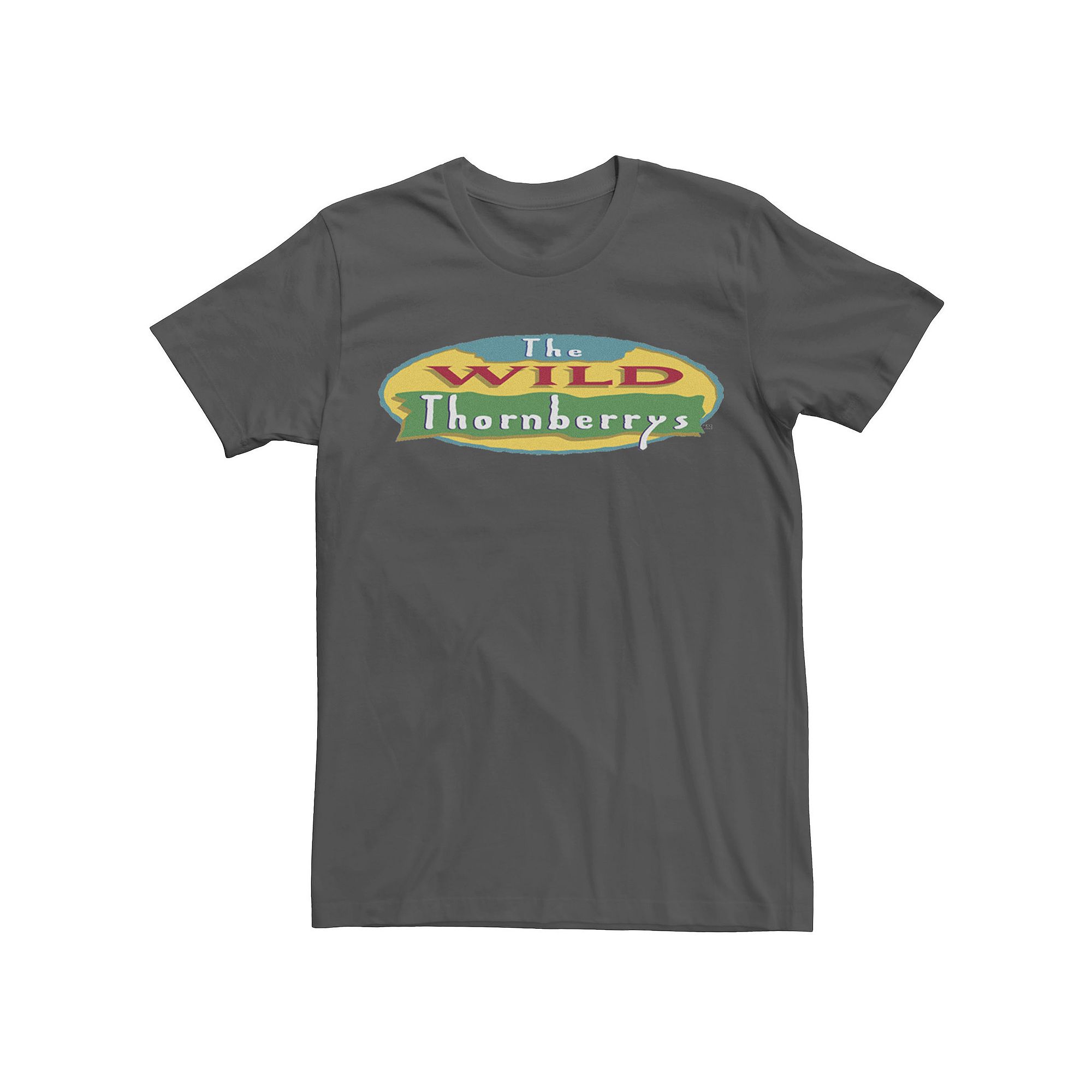 Mens Wild Thornberries Logo Short Sleeve Tee, Size: Small, Grey