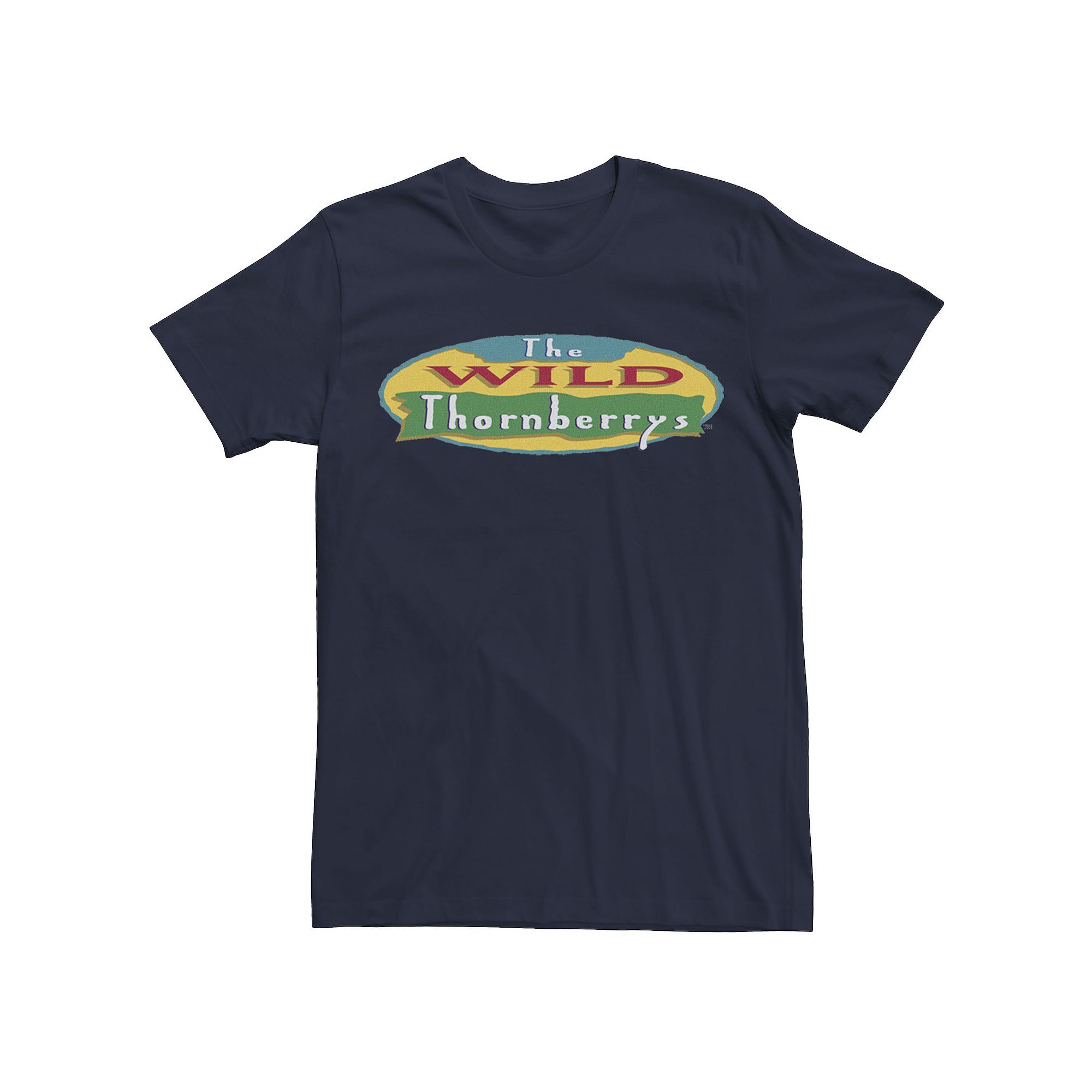 Mens Wild Thornberries Logo Short Sleeve Tee, Size: Small, Blue