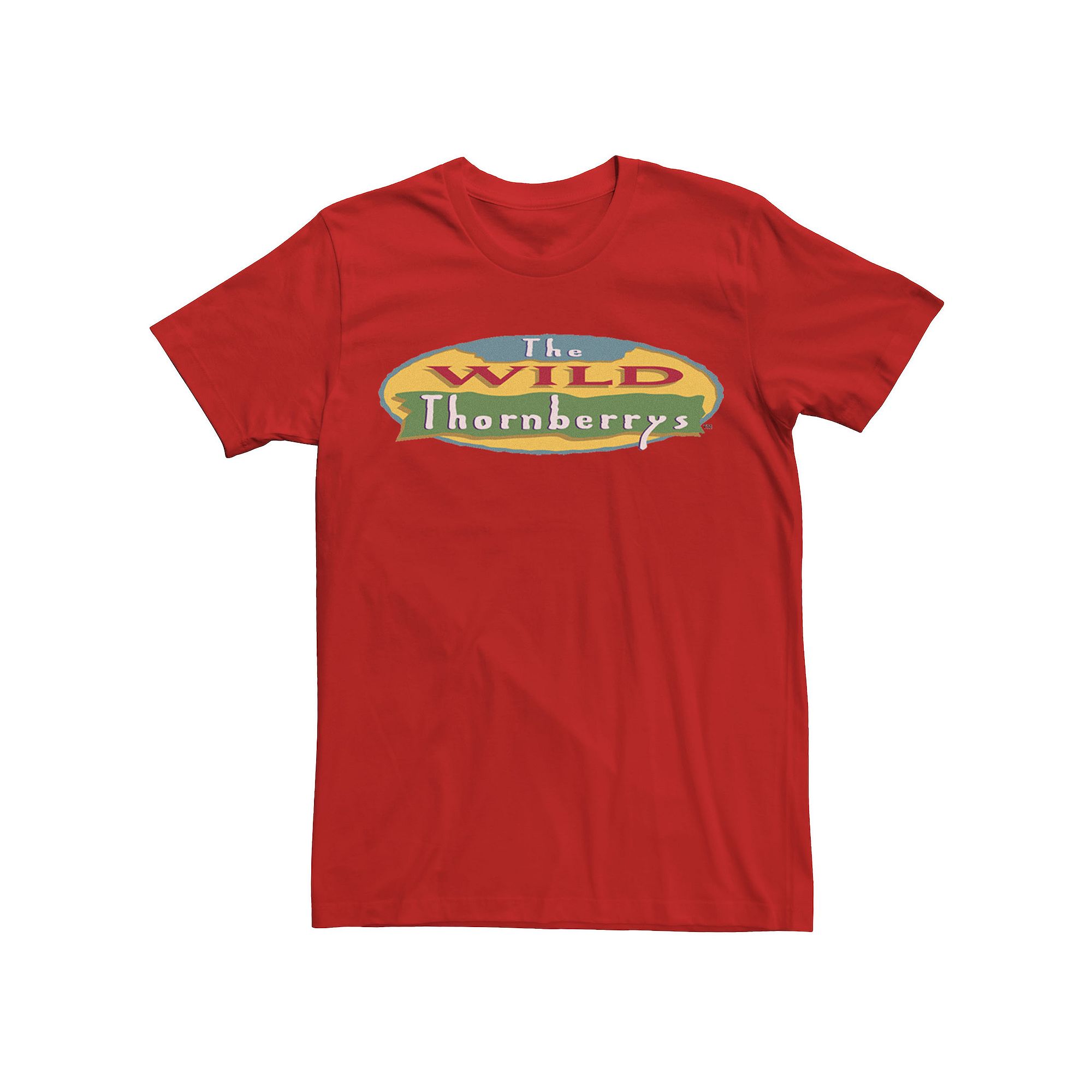 Mens Wild Thornberries Logo Short Sleeve Tee, Size: Small, Red