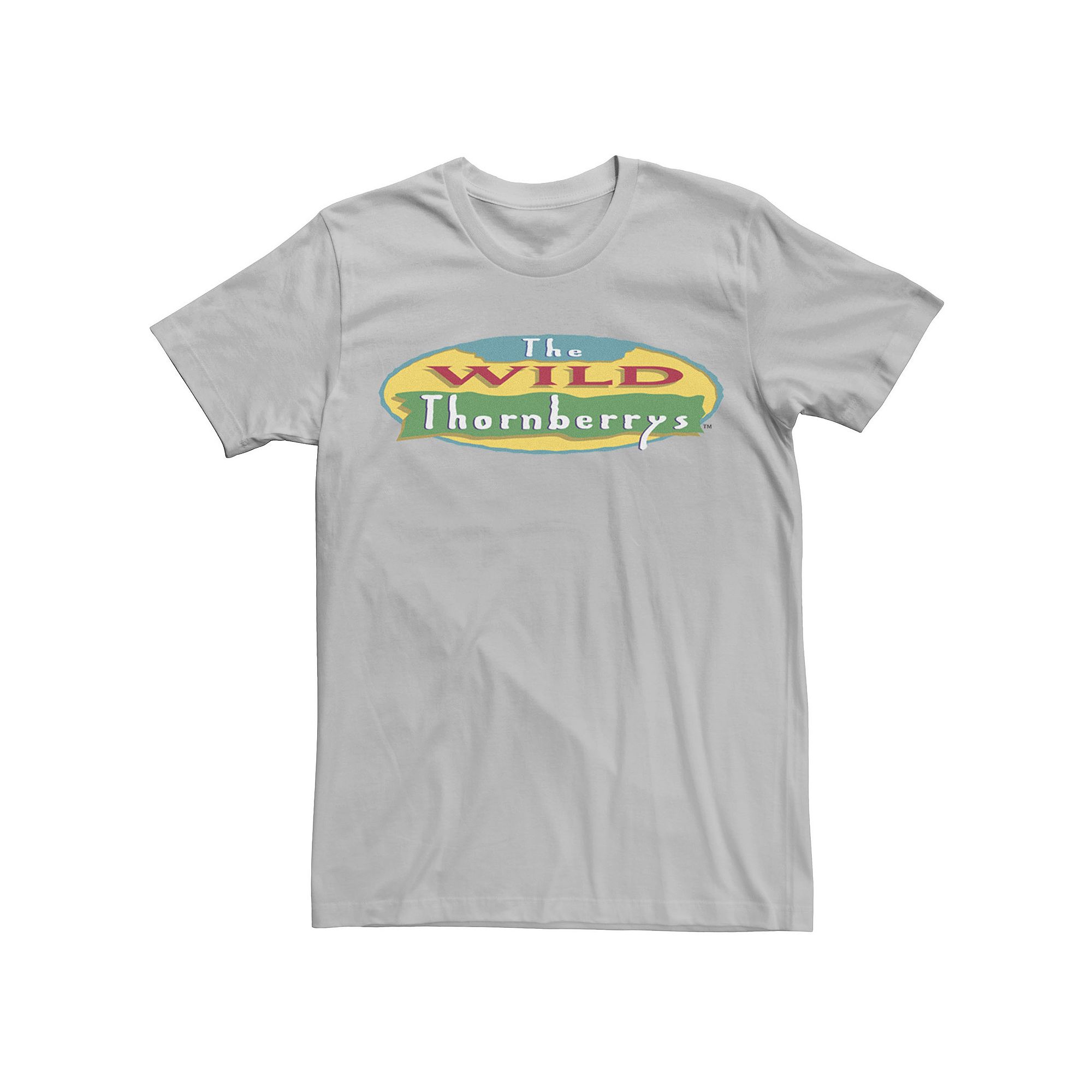 Mens Wild Thornberries Logo Short Sleeve Tee, Size: Small, Silver