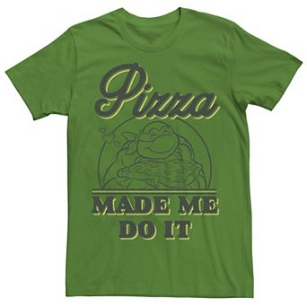 Men's Ninja Turtles Pizza Made Me Do It Short Sleeve Tee