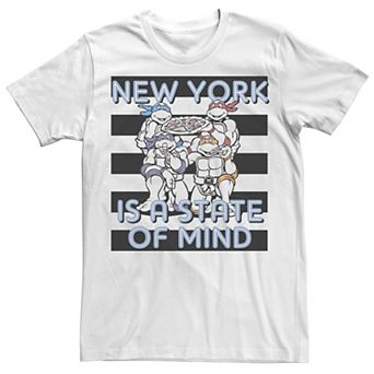 Men's Ninja Turtles New York Is A State Of Mind Striped Short Sleeve Tee