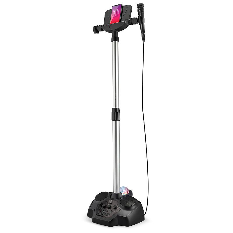iLive Bluetooth Karaoke Singing Stand with Microphone and LED DIsco ball  IJBS90B  Black