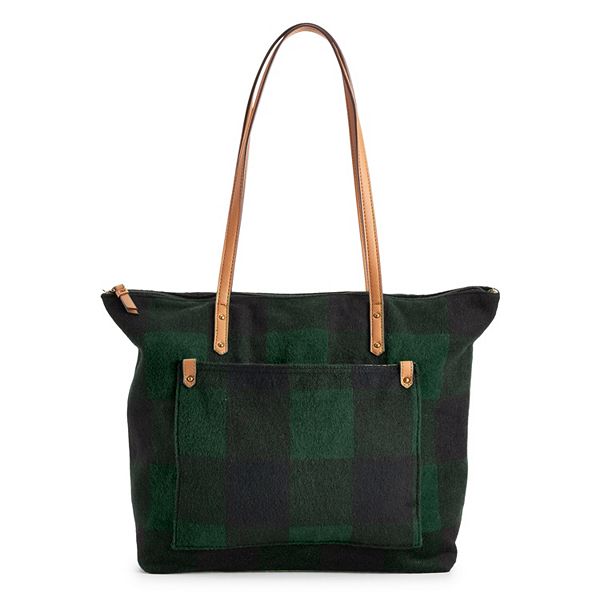 Celine Ladies Plaid Fabric Tote Bag 196952EO411YW 3616900035171 - Handbags  - Jomashop