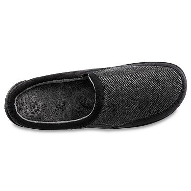isotoner Herringbone Logan Hoodback Men's Slippers