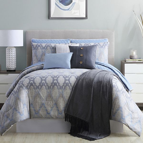 Pacific Coast Textiles 10 Piece Comforter Coverlet Set Paragon