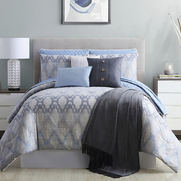 Pacific Coast Textiles 10 Piece, Queen Bed Coverlet Set